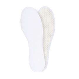 Foot Morning – Summer Barefoot Insoles – Fluffy Terry Cloth, Latex & Charcoal Odour Absorbing Shoe Inserts – Comfort Inserts for Men & Women – Hand-Washable Lemon-Scented Foot Odour Insoles (6 UK)