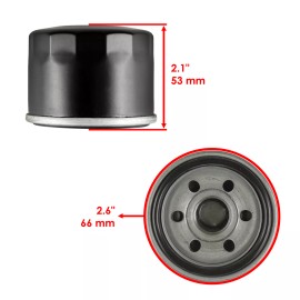 Caltric 2 Pack Oil Filter for Yamaha Rst90 Gt Rs Venture Gt 2007-2014