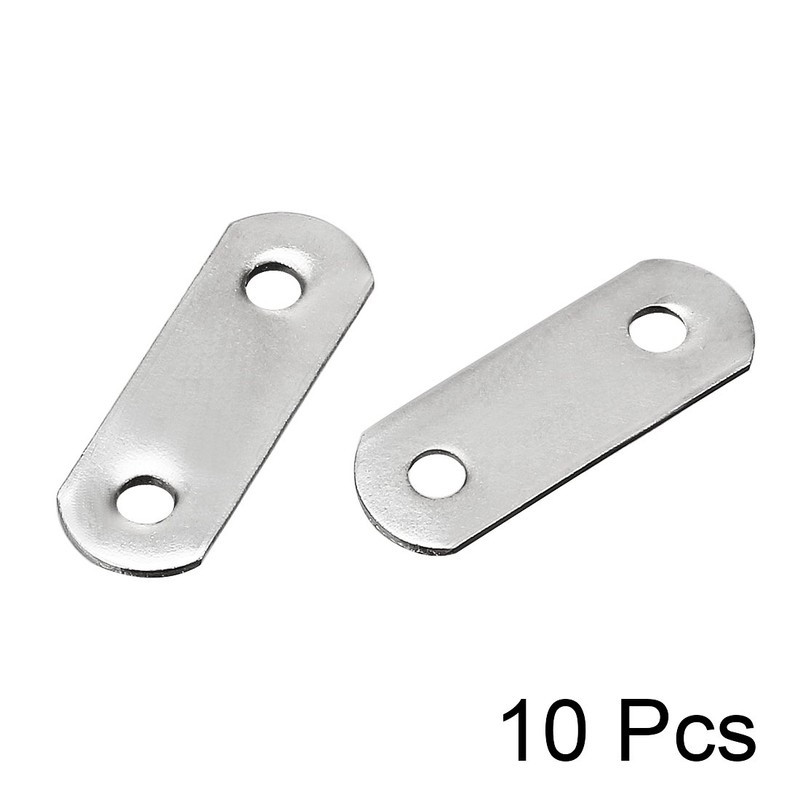 uxcell Repair Plate, 22mmx8mm, Flat Fixing Mending Corner Brace Bracket