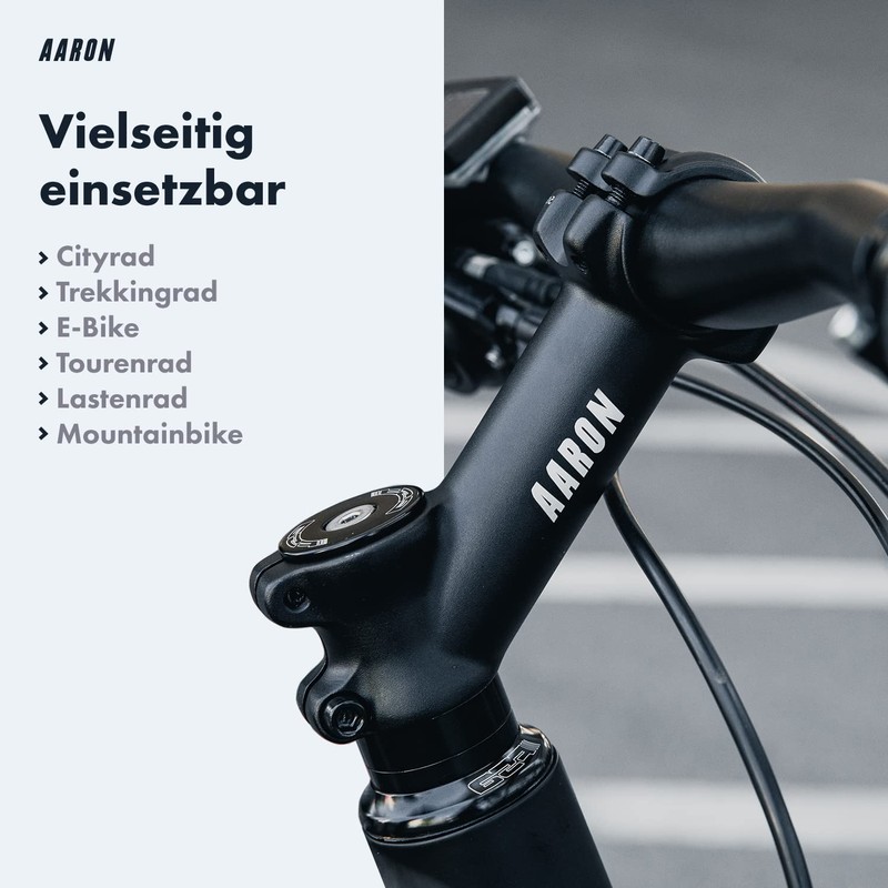 AARON Stem Bicycle Handlebar Stem, Aluminium Bicycle Stem with 35°
