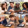 Mini Magnetic Chess Set Folding Magnetic Plastic Chessboard Board Game