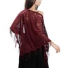 Ladiery Women's Shawl Pashmina Scarf, Purplish red