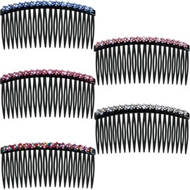 Side Hair Comb for French Twist Bangs Hair Pin Clips Hair Accessories Decorative Comb for Women Kids Girls 5pcs