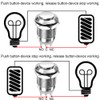 Gebildet 2pcs Wired 12mm Waterproof Instant Metal Push Button 3