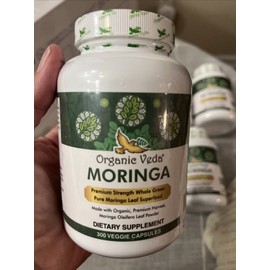 ORAGNIC VEDA Premium ORGANIC VEDA PURE MORINGA OLEIFERA LEAF 300 Count!  06/26 Super Food