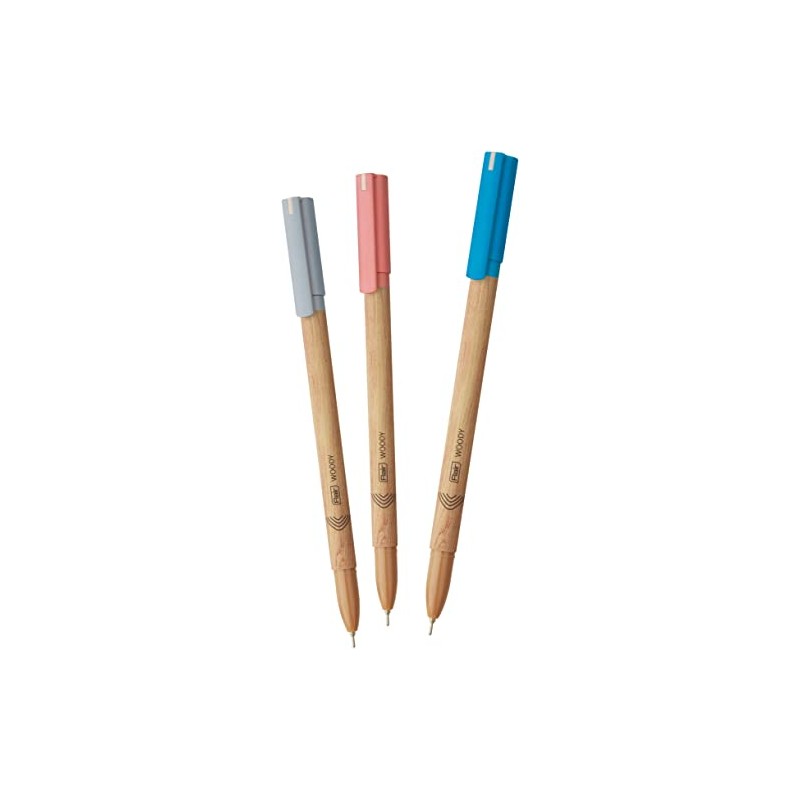 FLAIR Woody Pack of 50 Ball Pens