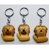 Lot of 10 Cute Wooden Animal Keychains - Cat Dog