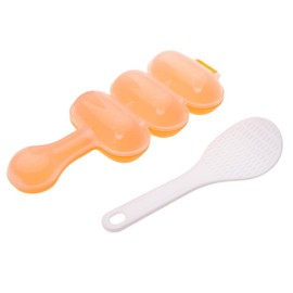 Gammaeon Sushi and Onigiri Rice Ball Shaper Set, Rice Mould with Rice Spoon, Kitchen Accessories