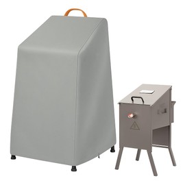 Deep Fryer Cover for Bayou Classic 700–701 | Waterproof Grill & 4 Gallon BBQ Cover with Reflective Handle, Windproof Straps & Drawstring | Outdoor Flat Top Fryer Cover (NO Side Shelf/Cart)