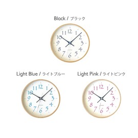 KATOMOKU Plywood Clock 20 Radio Clock Sweep (Continuous Second Hand) km-119BLRC φ9.9 inches (252 mm) (Light Black)