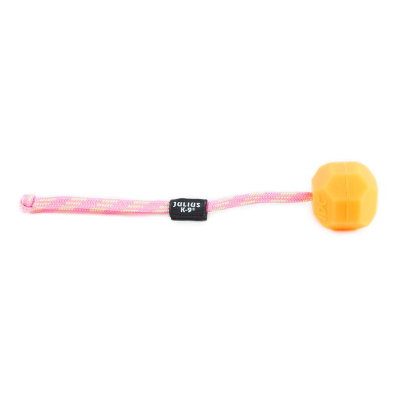 IDC Neon Fluorescent Ball with String, 60 mm, Orange -