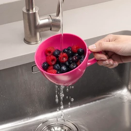 Zeal G300H Colander, Melamine, Neon Pink