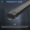 MICTUNING 60 inches Triple Row 504 LEDs Tailgate Strip Light