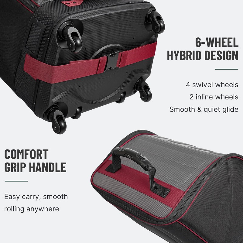 Golf Travel Bag Foldable, 1680D Oxford Fabric Padded Protect Golf