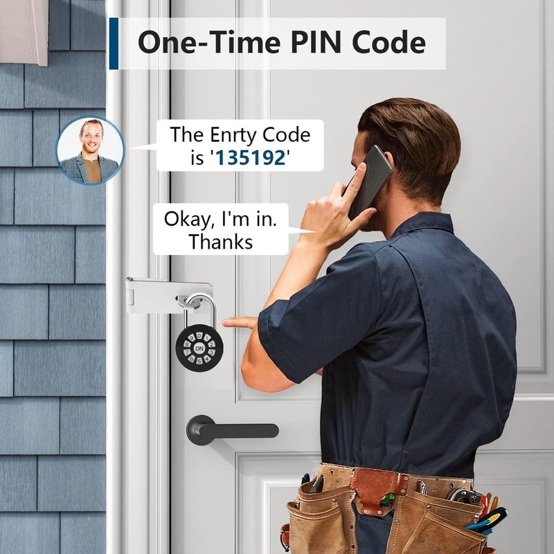GreatYYT Smart Padlock, Password Lock with APP Control(iOS/Android), Access via
