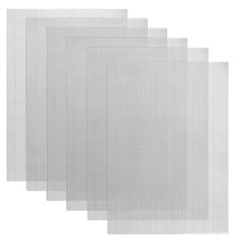 Huayue Pack of 6 Wire Mesh, 304 Stainless Steel Wire Mesh Stainless Steel Mesh Fine Mesh Rodent Mesh Wire Mesh Fly Screen for Air Bricks (A4: 210 x 300 mm) Size: 1 mm & 20 Mesh