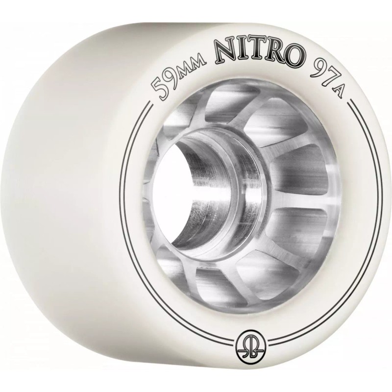 Rollerbones Nitro Wheel (59mm, 8pk) - 92A, Black