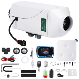 8KW Diesel Heater, Diesel Air Heater With Remote Control and Lcd Screen, Parking Bunk Heater, Fast Heating Low Noise Portable Diesel Heater for Car Suv Rv Trailer Camper Boat and Garage