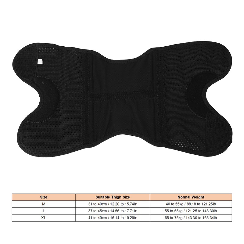 7611 Sports Kneepad Black Breathable Knee Compression Sleeve Adjustable Compression