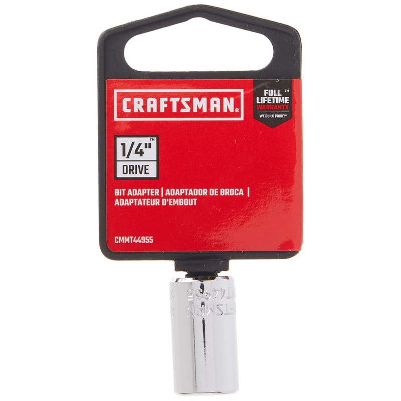 CRAFTSMAN Socket, 1/4-Inch Drive Bit Adapter (CMMT44955)