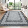 RUGSREAL 10x13 Large Living Room Rug Braided Print Rug Boho
