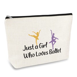 Ballet Gift Ballet Dancer Makeup Bag Ballet Girl Cosmetic Bag Gift Ballet Lover Gift Dance Lover Gift Ballet Dancing Gift Inspirational Gift for Her Dance Team Teacher Gift Christmas Birthday Gift