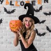 Joyasslly Halloween Witch Hat, Velour Style, Cosplay, Halloween Hat, Party