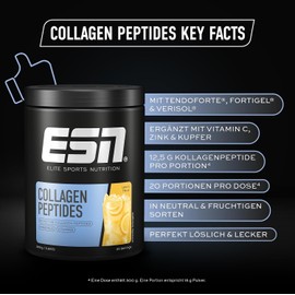 ESN Collagen Peptides, 300 g Lemon, Collagen Powder