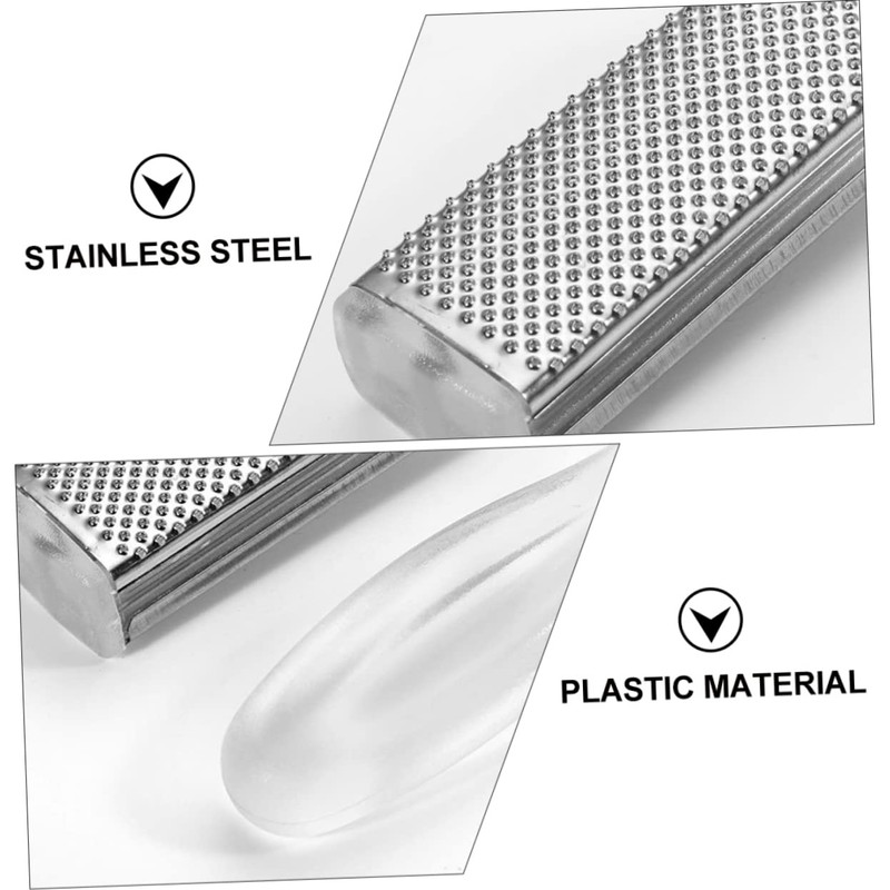 NOLITOY Foot File Double-sided Stainless Steel Callus Remover Grit Tool
