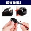 Keyless Drill Chuck Adapter 0.3-3.6mm Quick Change 1/4” Hex Shank