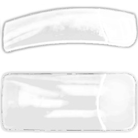 500 Transparent Clear Tips: Gluing Square Shape, Regular 10 Sizes Per Pack of 50