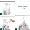 Meetu Space Saving Hangers Magic Cloth Hanger Metal Closet Organizer