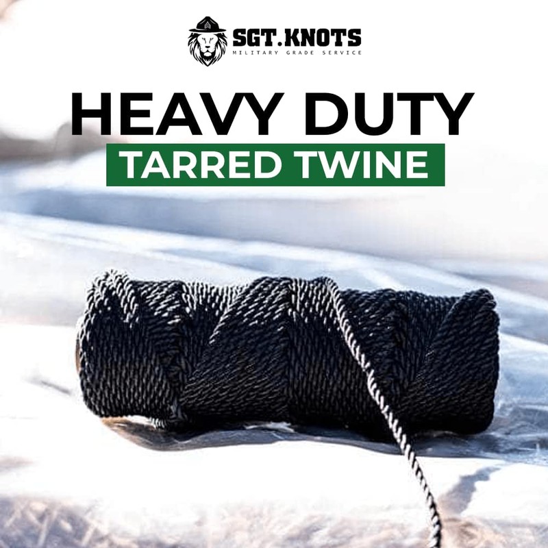 SGT KNOTS Tarred Twine - 100% Nylon Bank Line for