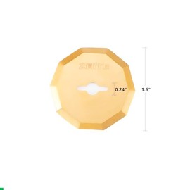 ZEITE 1/4" Cardboard Cutter Replacement Blades,Size 1.58",Titanium Coating,Pack of 2