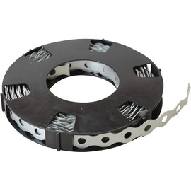 10 Metre Roll of 12mm Multi Purpose Perforated Galvanised Steel Strap Fixing Band