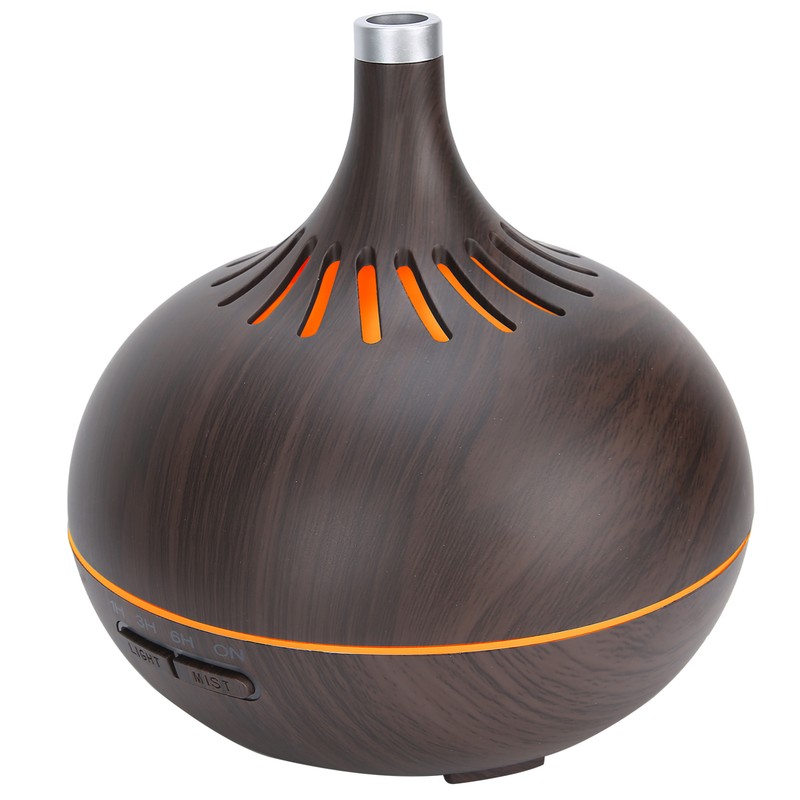 Wood Grain Home Humidifier Ultrasonic Aroma Diffuser with LED Light