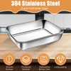 Aemygo Set of 3 Breading Pans, Stainless Steel Breading Tray