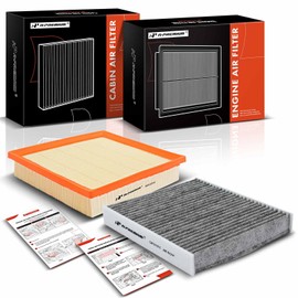A-Premium 2-PC Engine & Cabin Air Filter with Activated Carbon Compatible with Toyota Camry 2018-2022, RAV4 2019-2022, Highlander 2020-2022, Avalon 2019-2022 & Lexus ES350 2019-2022, 2.5L 3.5L