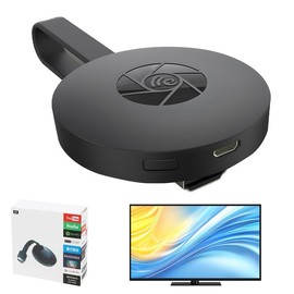 Wireless HDMI Display Adapter, 1080P Screen Mirroring Dongle with Dual H.265 Decode, Compatible with Android/iOS/Windows/Mac, Supports DLNA, Airplay, Miracast, AirMirror for TV/Projector/Monitor Use