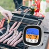 Digital Meat Thermometer Waterproof Stainless Steel Food Thermometer with BBQ