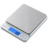 Small Digital Scale,3kg/0.1g,6.6lb,Kitchen Scale,Food Scale,with Blue Backlit LCD Display, 6