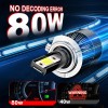 CHUSYYRAY 2X H7 Super Bright LED Headlight Bulbs Conversion Kit