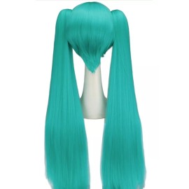 Lucky Day Peluca Verde Hatsune Miku Coletas Desmontables 1.3m