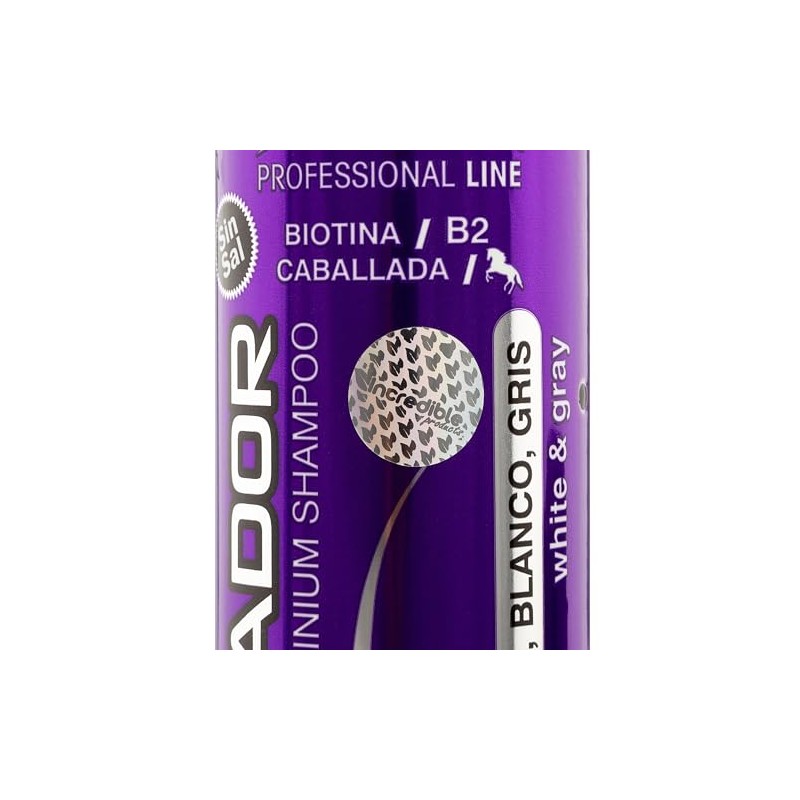 Shampoo Matizador Morado Con Biotina Sin Sal Platinado 500ml