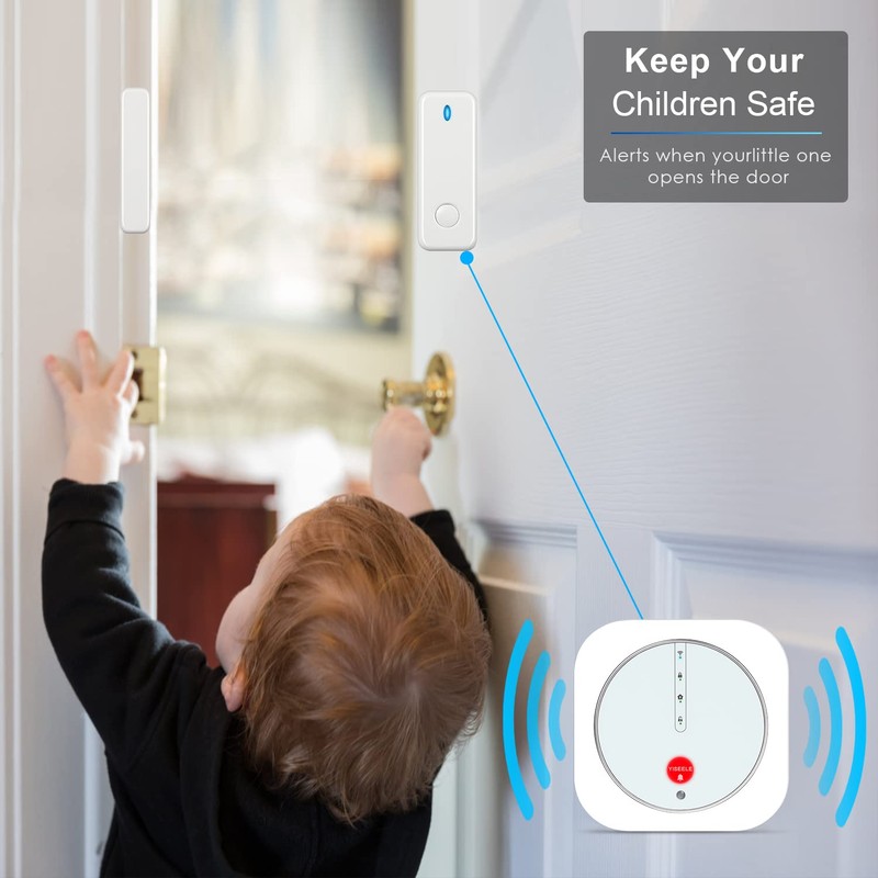 YISEELE Entry Sensor - Window and Door Protection Compatible with