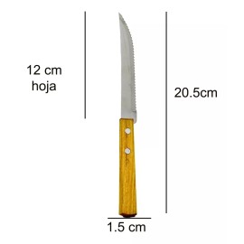 MDJ Cuchillo Para Asado Sierra 6 Piezas