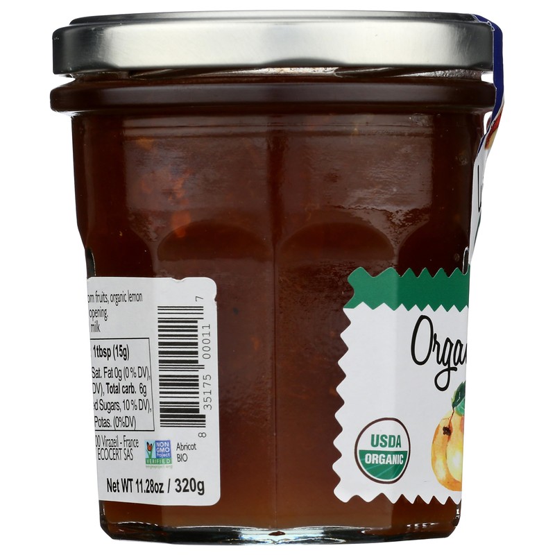 LUCIEN GEORGELIN Organic Apricot Fruit Spread, 11.28 OZ