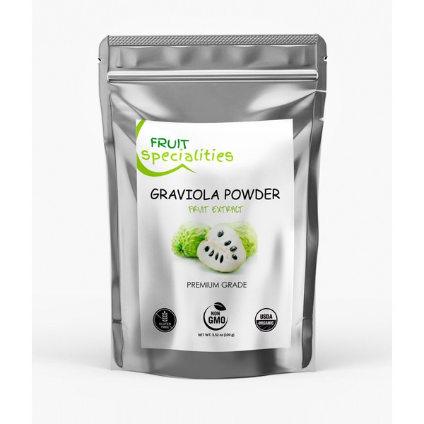 Pure Graviola (Soursop) Fruit Powder, 100% natura, Annona Muricata Guanabana