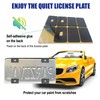 License Plate Screws -Carbon Fiber Pattern Printing, Plastic License Plate