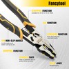 Fancytool Linesman Pliers Wire Stripper Crimper Cutter Combination Tool, 9"